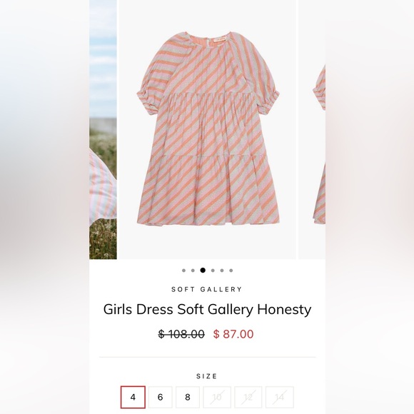 Soft Gallery Viscose Striped Honesty Dress - Picture 16 of 16